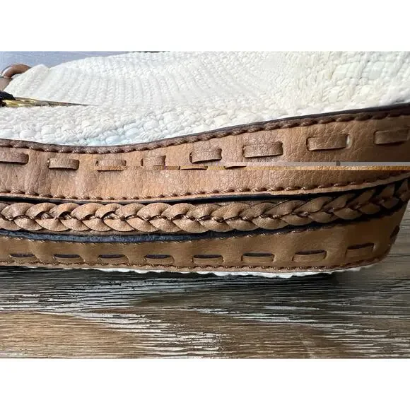 VTG Fossil 1954 Classic Bag Medium Size 9”x13” Zip Top Cream Color - Picture 6 of 13